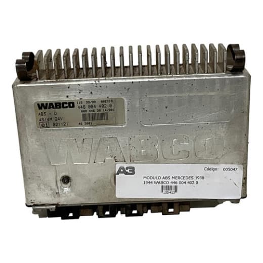 005047 - Módulo ABS Wabco Mercedes-Benz 1938/1944 - 446 004 402 0