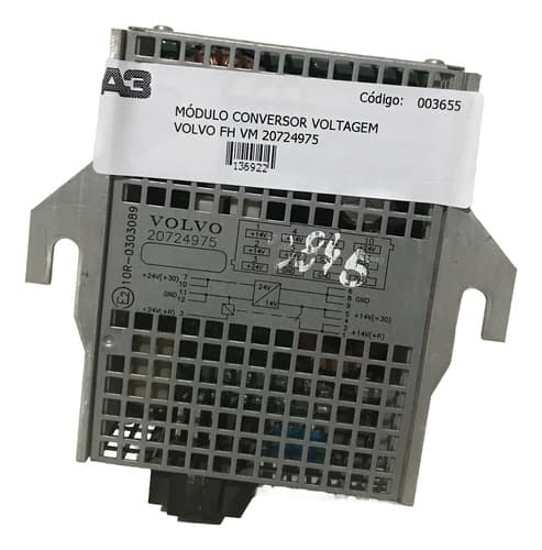 003655 Módulo Conversor Voltagem Volvo Fh Vm 20724975