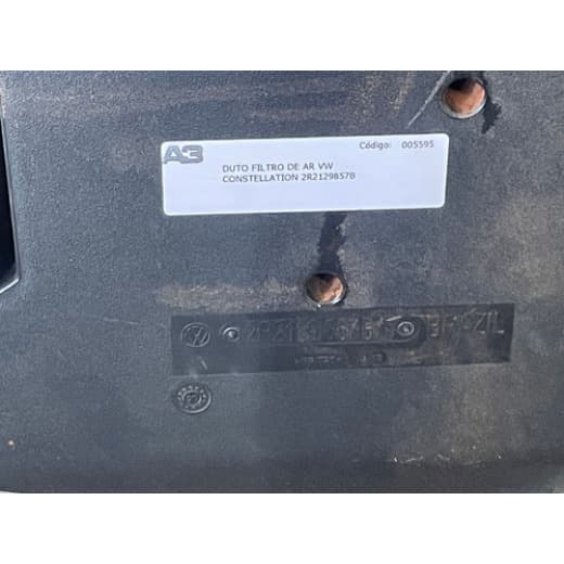 005595 Duto Filtro de Ar VW Constellation 2R2129857B - Usado
