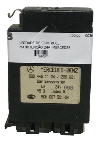 003682 Unidade De Controle Manutenção24v Mercedes 0004461124
