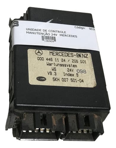 003682 Unidade De Controle Manutenção24v Mercedes 0004461124